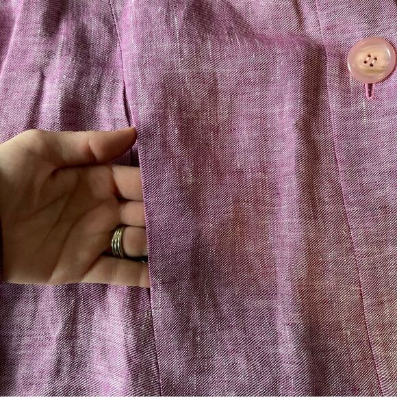 Lafayette 148âPurple Linen Blazer L EUC - Picture 4 of 10